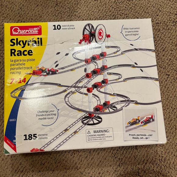 NIB Quercetti Marble Run Skyrail Race, made in Italy - Picture 7 of 9